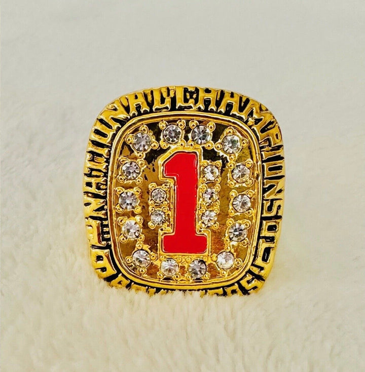 1994 Arkansas Razorbacks Commerative Championship Fan ring, US Ship with box