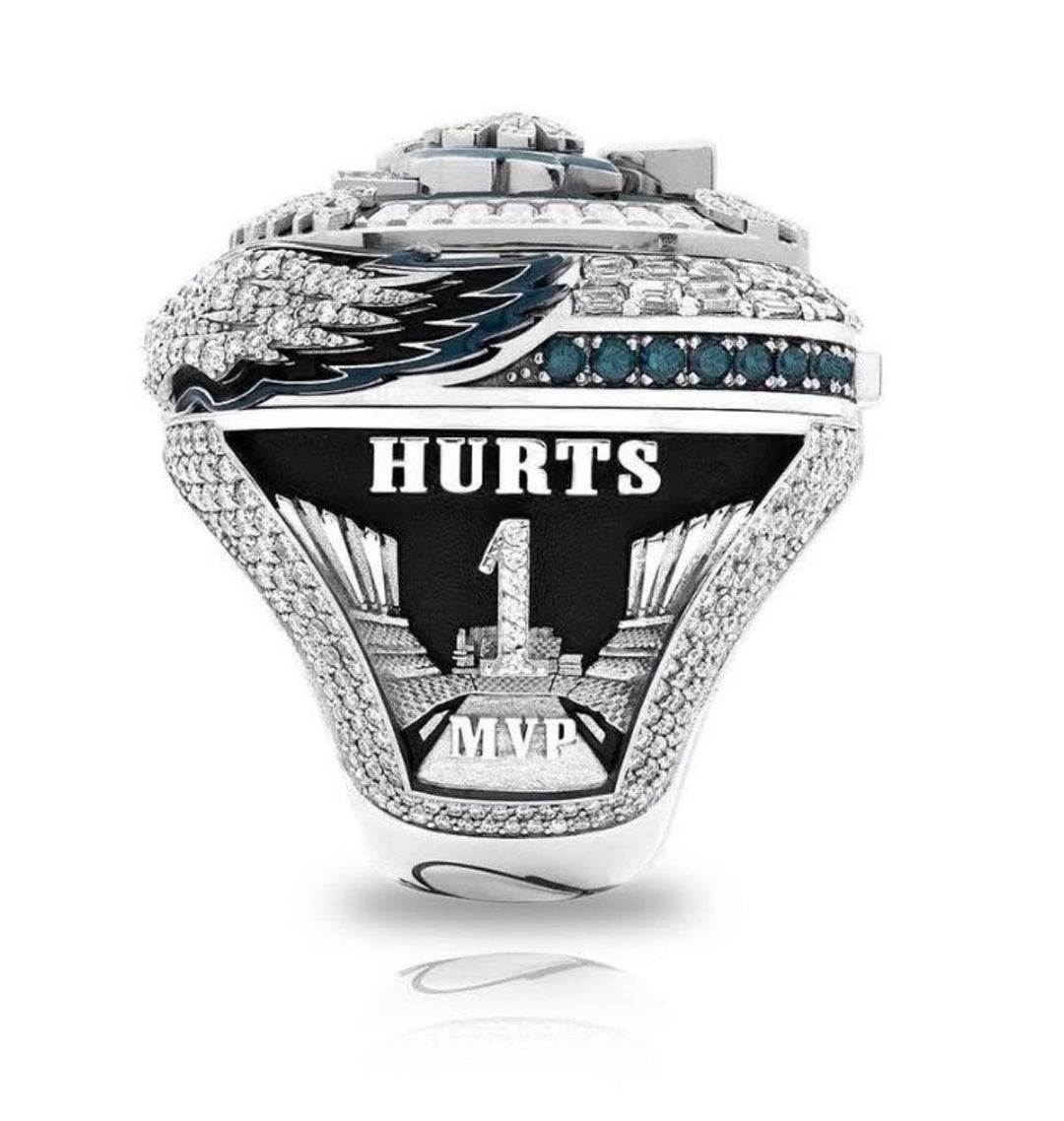 Limited Edition Philadelphia Eagles Super Bowl LIX Replica Ring, wings pop - EB Sports Championship Rings