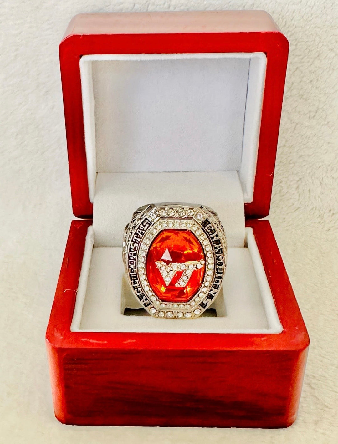 2016 Virginia Tech ACC Coastal Champs Ring with box, US SHIP