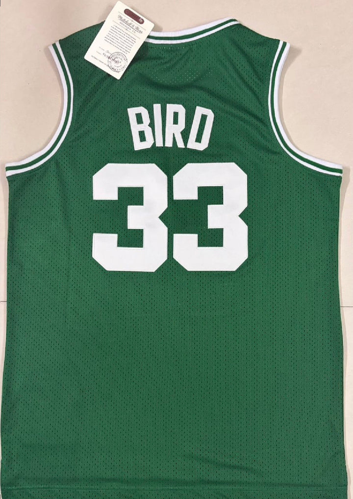 Boston Celtics Larry Bird NBA Basketball Jersey Green 