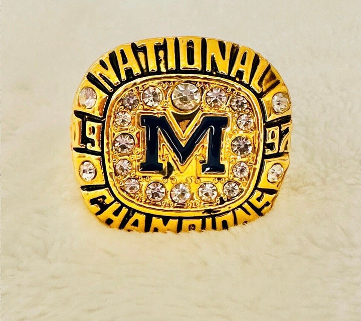 1997 Michigan Wolverines Replica Rose Bowl Championship Ring with box, US SHIP