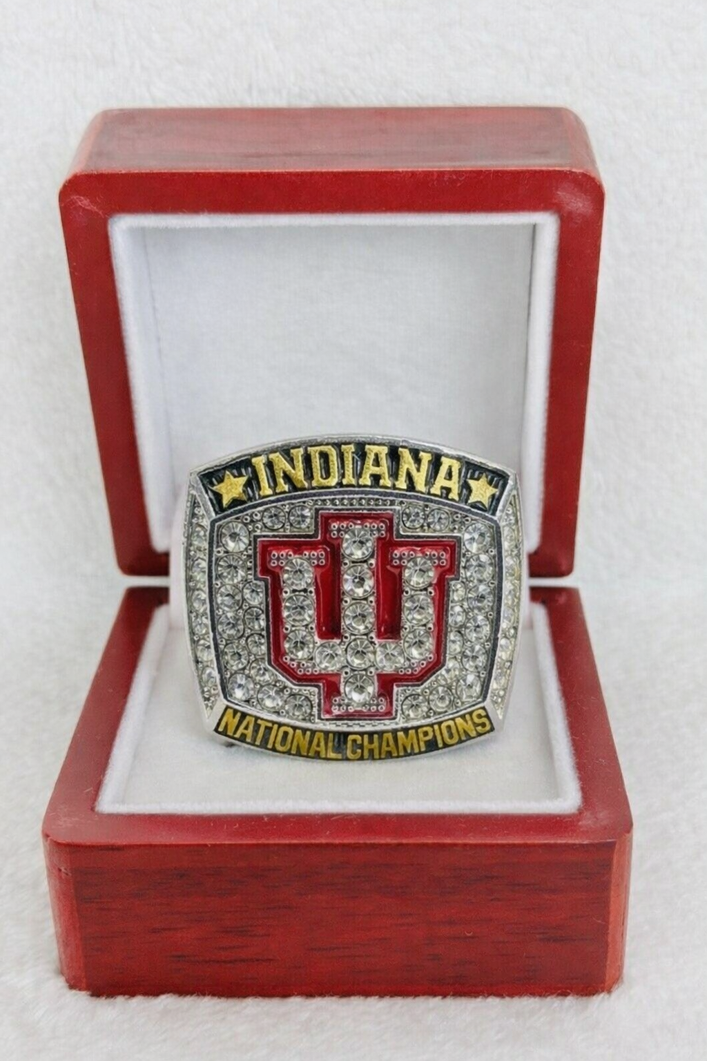 2025 INDIANA HOOSIERS CHAMPIONSHIP RING W Box, US SHIP - EB Sports Championship Rings