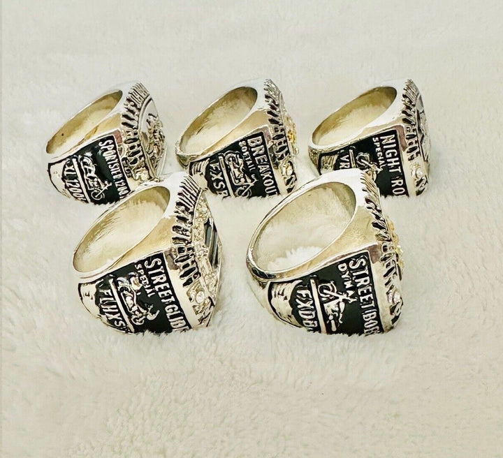 5 PCS Harley Davidson Ring: HOG, US SHIP