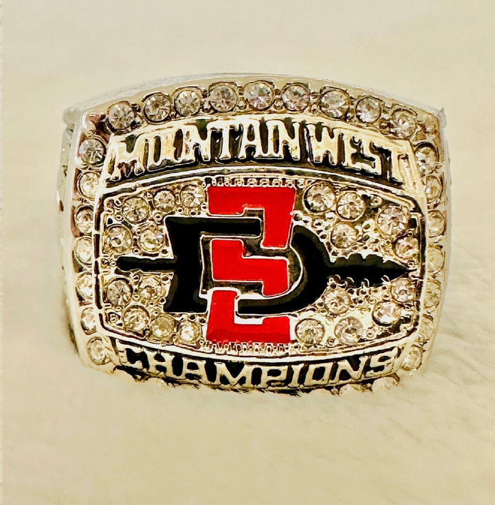 2012 San Diego State Aztecs Mountain West Championship Ring with box