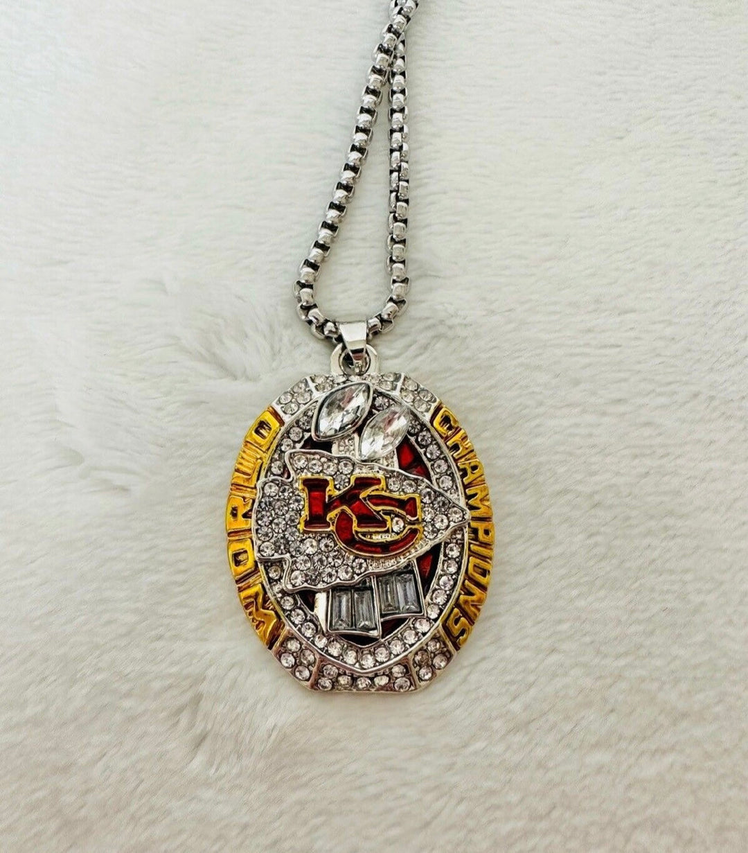 2019 Kansas City Chiefs Super Bowl Championship Pendant, US SHIP - EB Sports Championship Rings