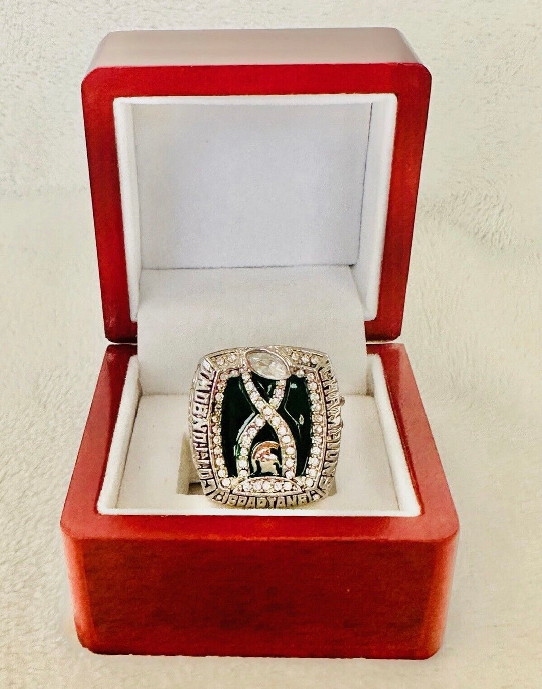 2015 Michigan State Spartans Cotton Bowl Championship ring with box, US Ship