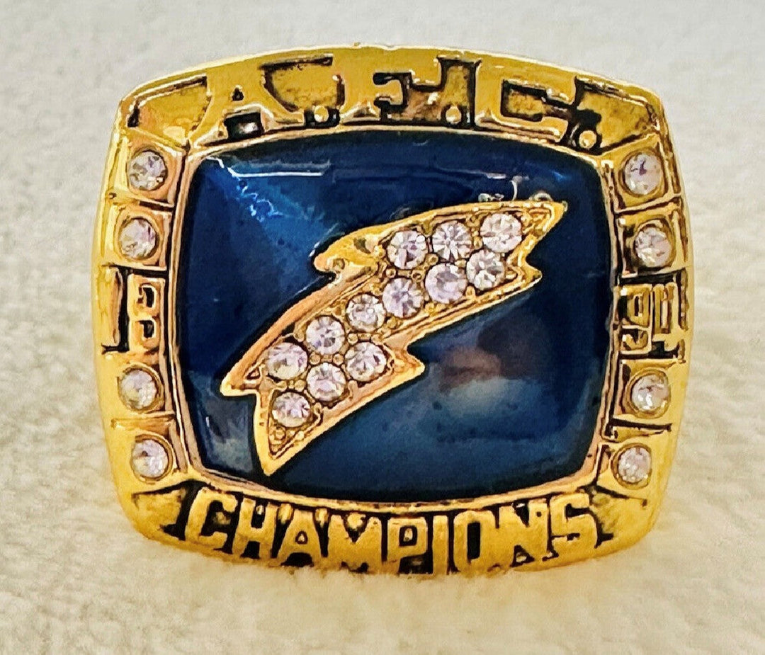 1994 LA Chargers AFC Championship Ring, US SHIP - EB Sports Championship Rings