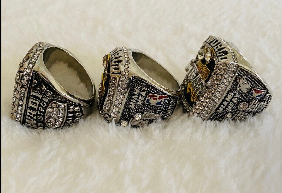 3 PCS Miami Heat Championship Complete Ring Set, US SHIP