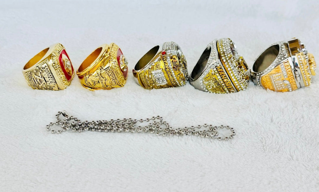 5 PCS Kansas City Chiefs Ultimate Super Bowl Championship Ring SET W Box,  US SHIP - EB Sports Championship Rings