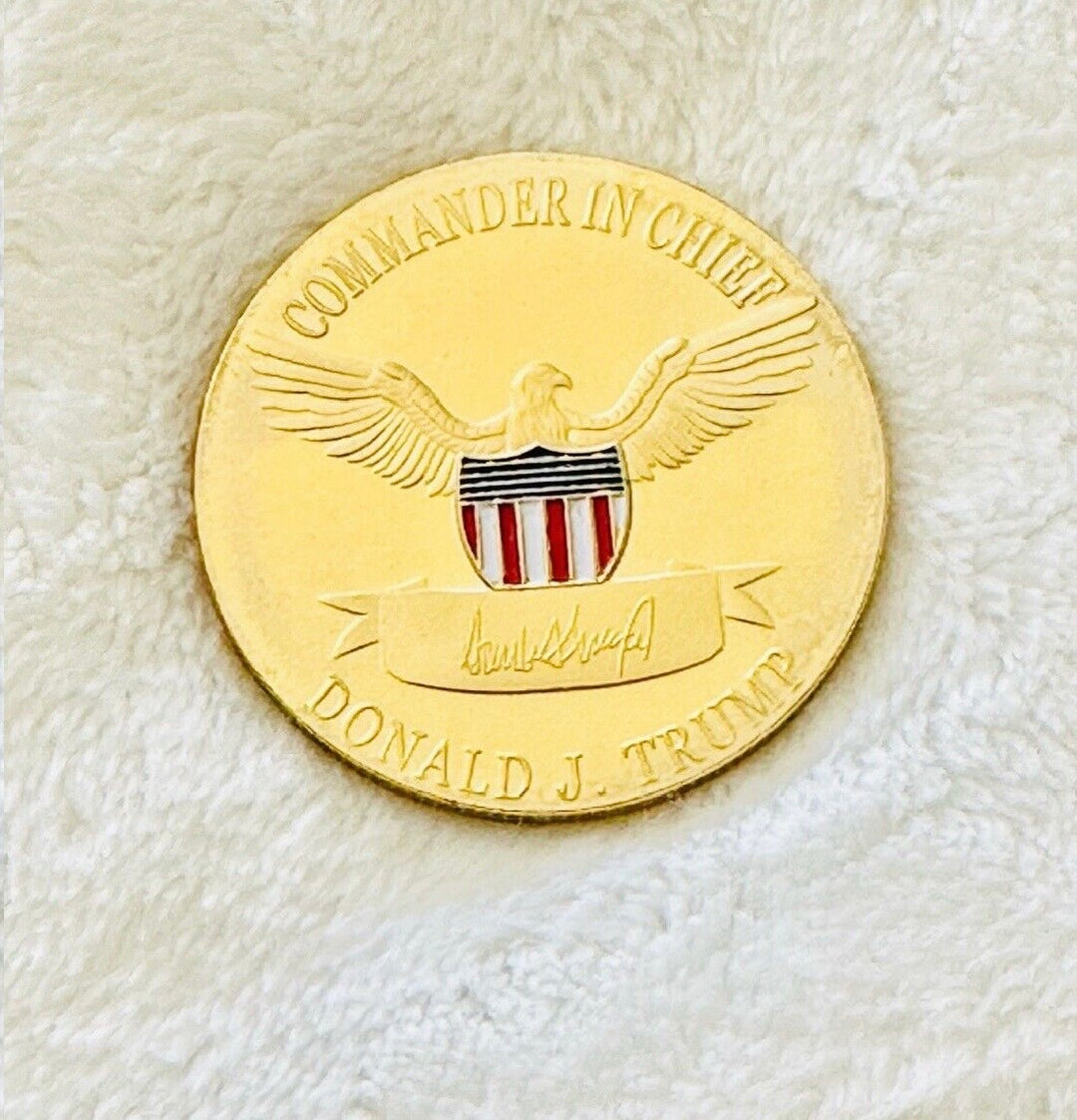 2024 President Donald Trump Golden Plate Commemorative Coin Take America Back