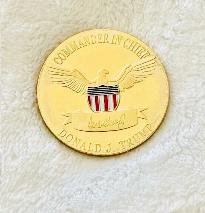 2024 President Donald Trump Golden Plate Commemorative Coin Take America Back