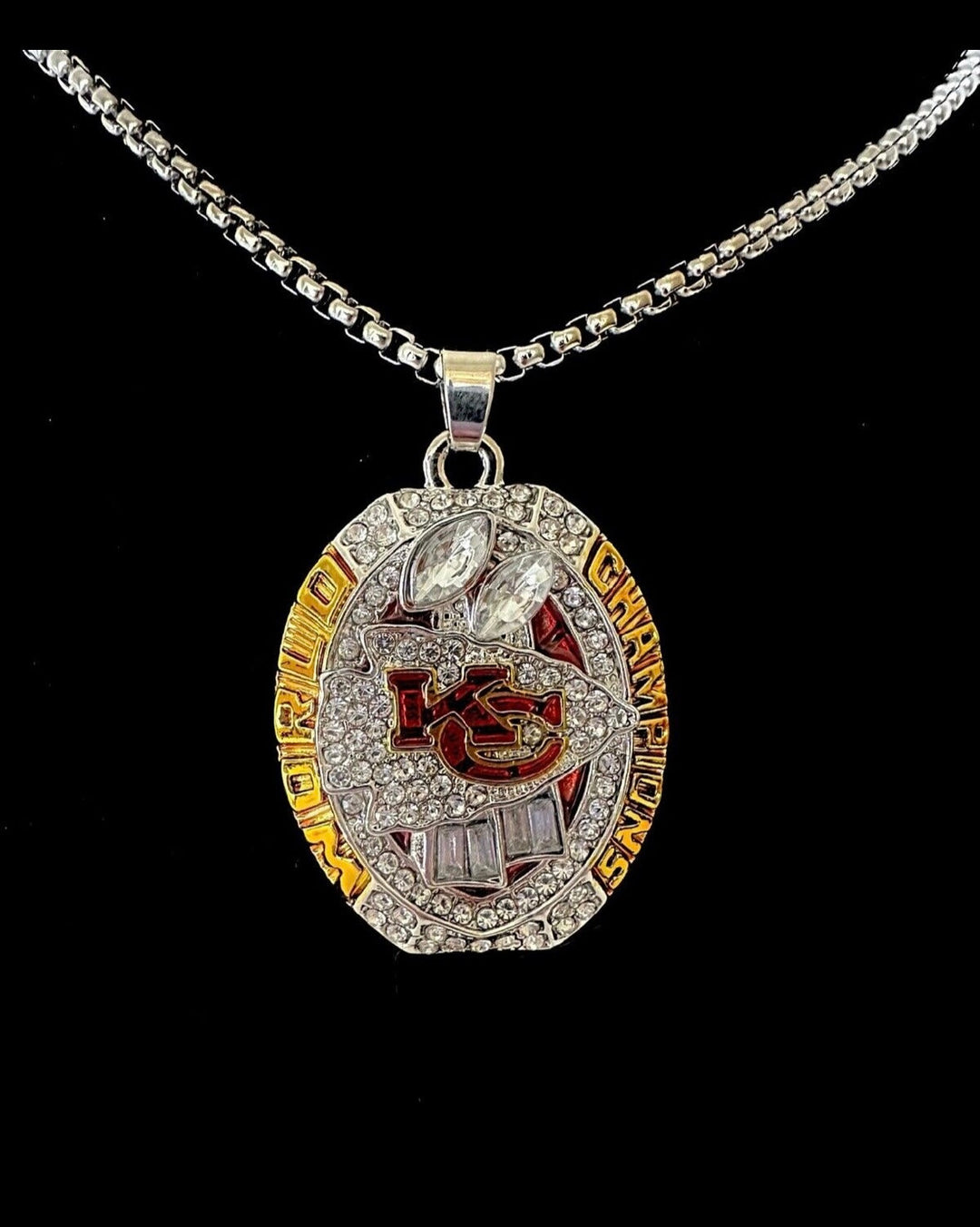 2019 Kansas City Chiefs Super Bowl Championship Pendant, US SHIP - EB Sports Championship Rings