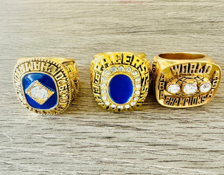 1970/72/73 Indiana Pacers ABA World Championship Ring Set with box, 🇺🇸 SHIP