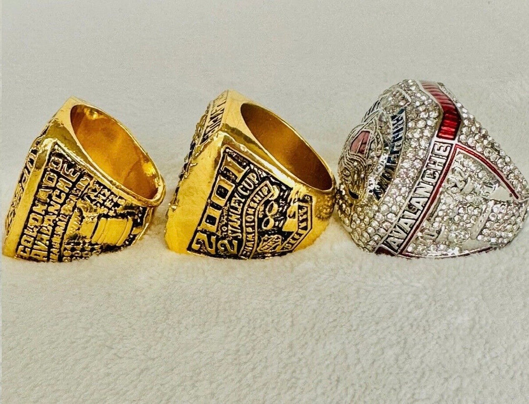 3 PCS Colorado Avalanche Stanley Cup Championship ring Set, US SHIP