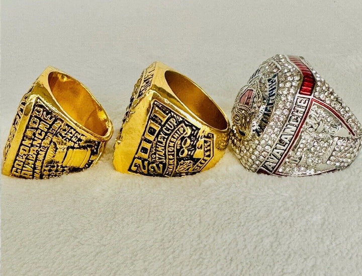 3 PCS Colorado Avalanche Stanley Cup Championship ring Set, US SHIP