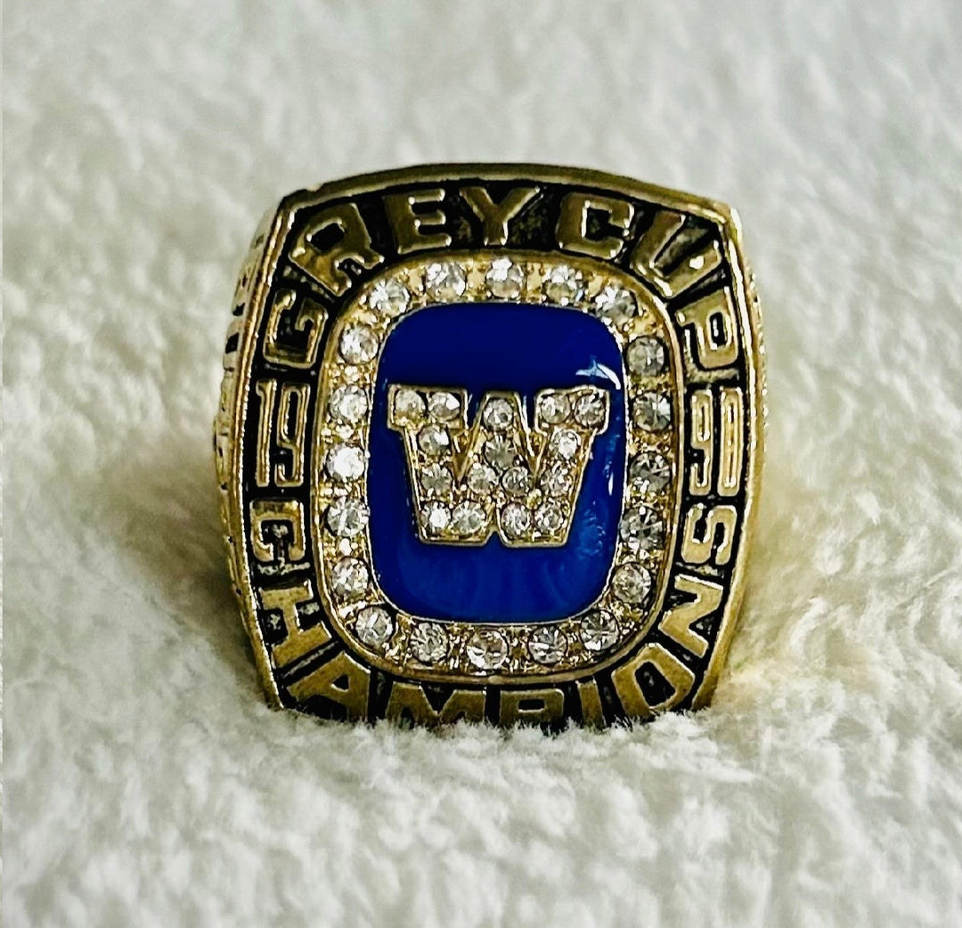 1990 Grey Cup Champions Ring Winnipeg Blue Bombers, Canadian Football