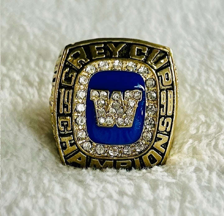 1990 Grey Cup Champions Ring Winnipeg Blue Bombers, Canadian Football
