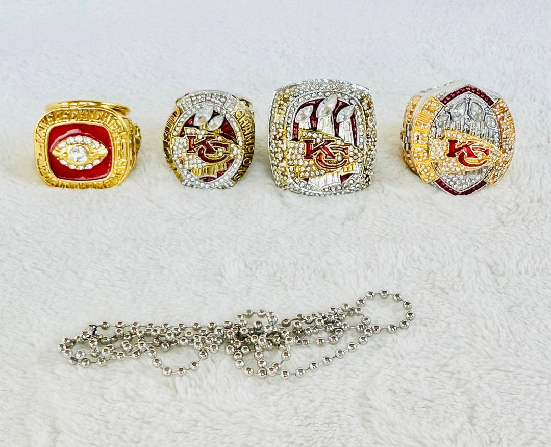 Kansas City Chiefs Super Bowl Championship Ring Set, US SHIP - EB Sports Championship Rings