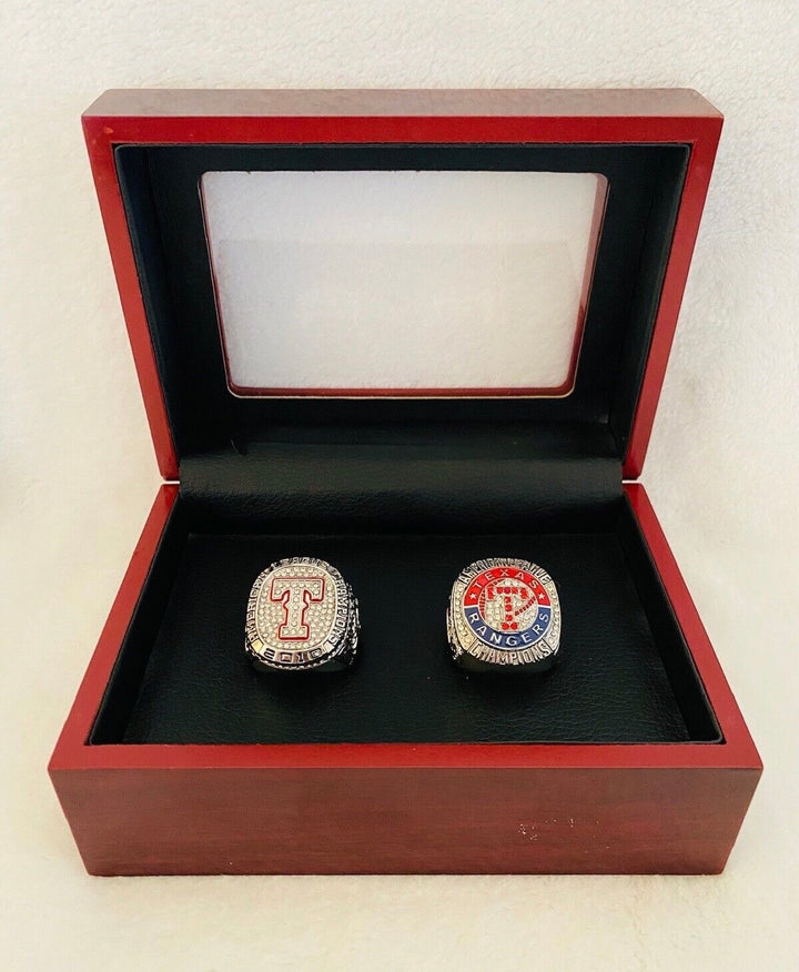 2 PCS TEXAS RANGERS 2010/11 American League Championship Ring with box, 🇺🇸 SHIP