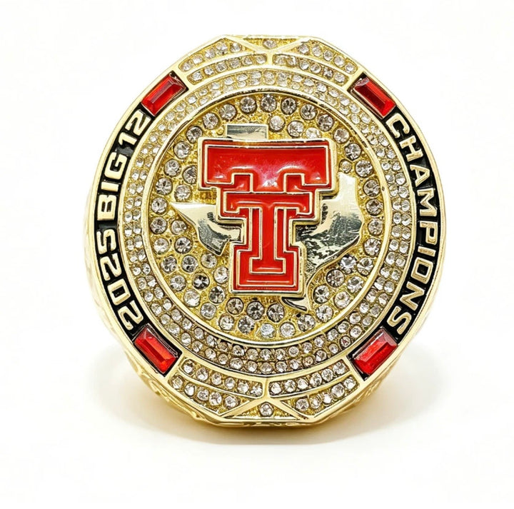 2025 Texas Tech Big 12 Championship ring with box