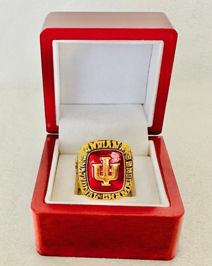 1976 INDIANA HOOSIERS CHAMPIONSHIP RING with box, US SHIP