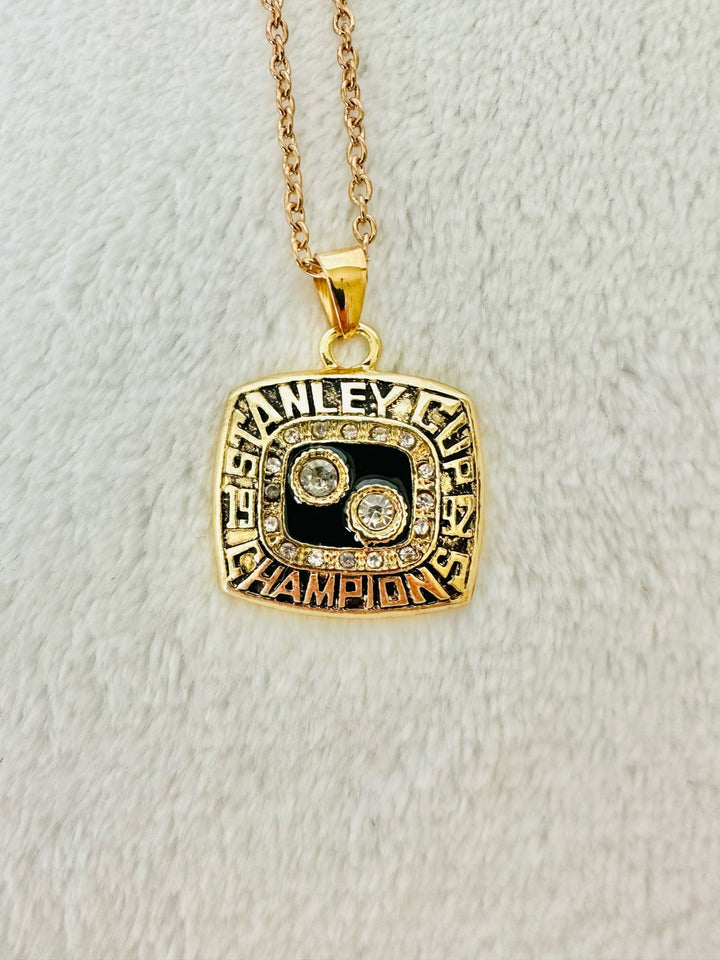 1992 Pittsburgh Penguins Stanley Cup Championship Pendant - EB Sports Championship Rings