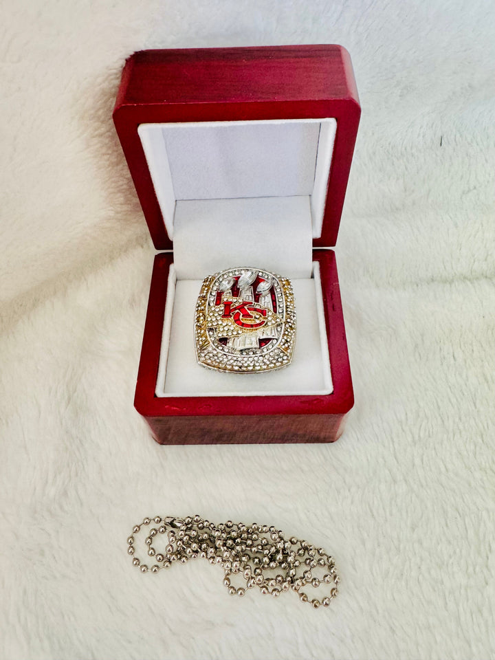2023 Kansas City Chiefs Super Bowl Championship Ring W box, US SHIP - EB Sports Championship Rings