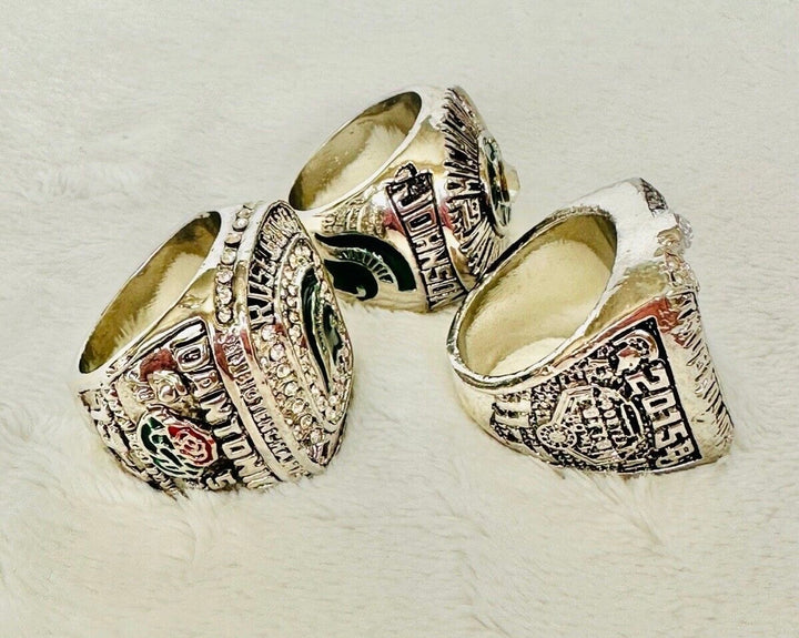 3 PCS Michigan State Spartans Championship Ring Set with box, US Ship