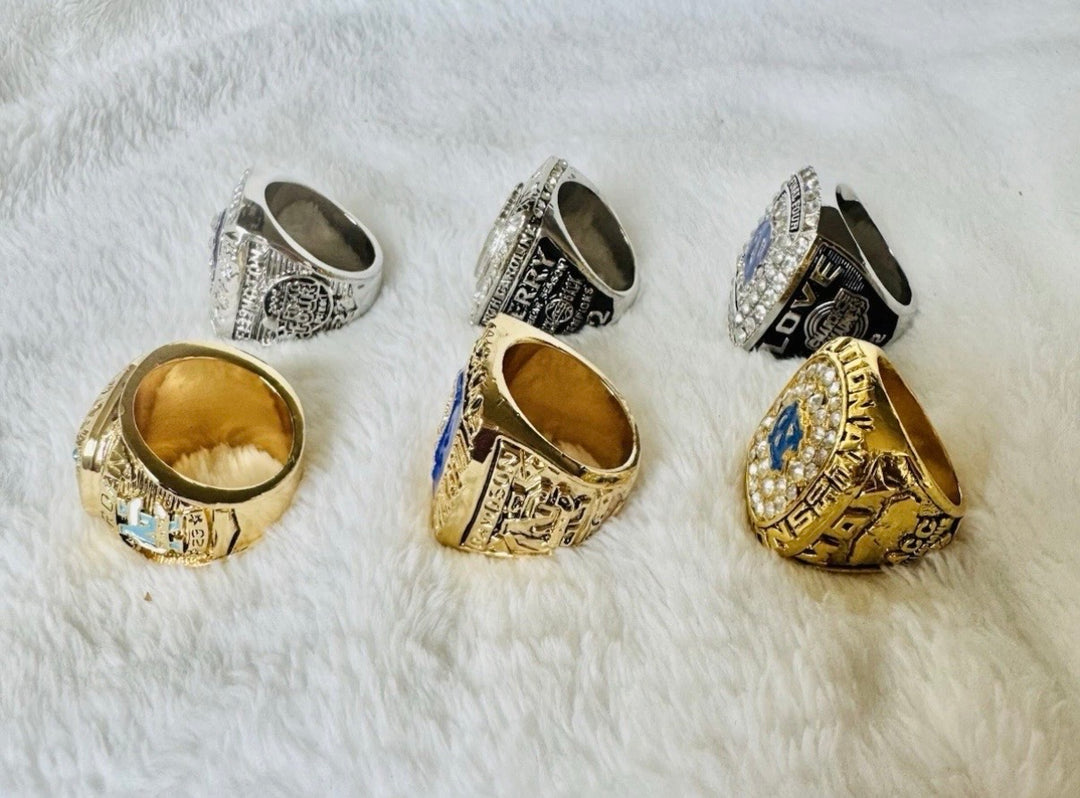 6 PCS North Carolina Tarheels Brass Championship Ring, US Ship 1982-2022
