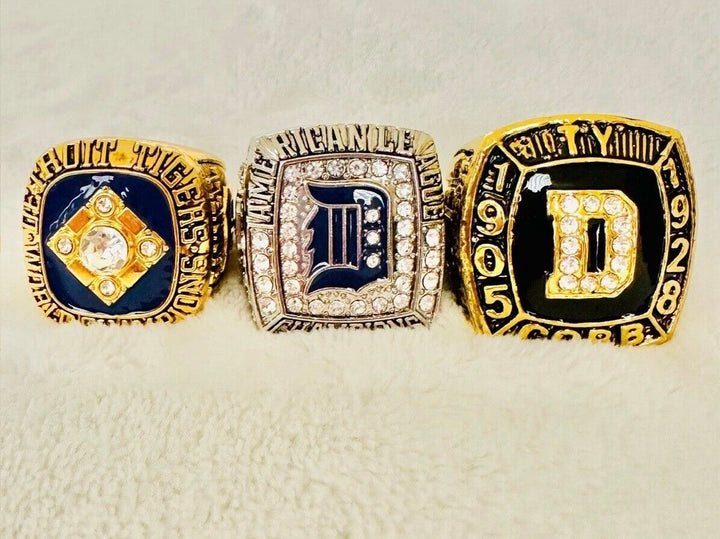 6 PCS Detroit Tigers World Series Championship Ring Set, 🇺🇸 SHIP
