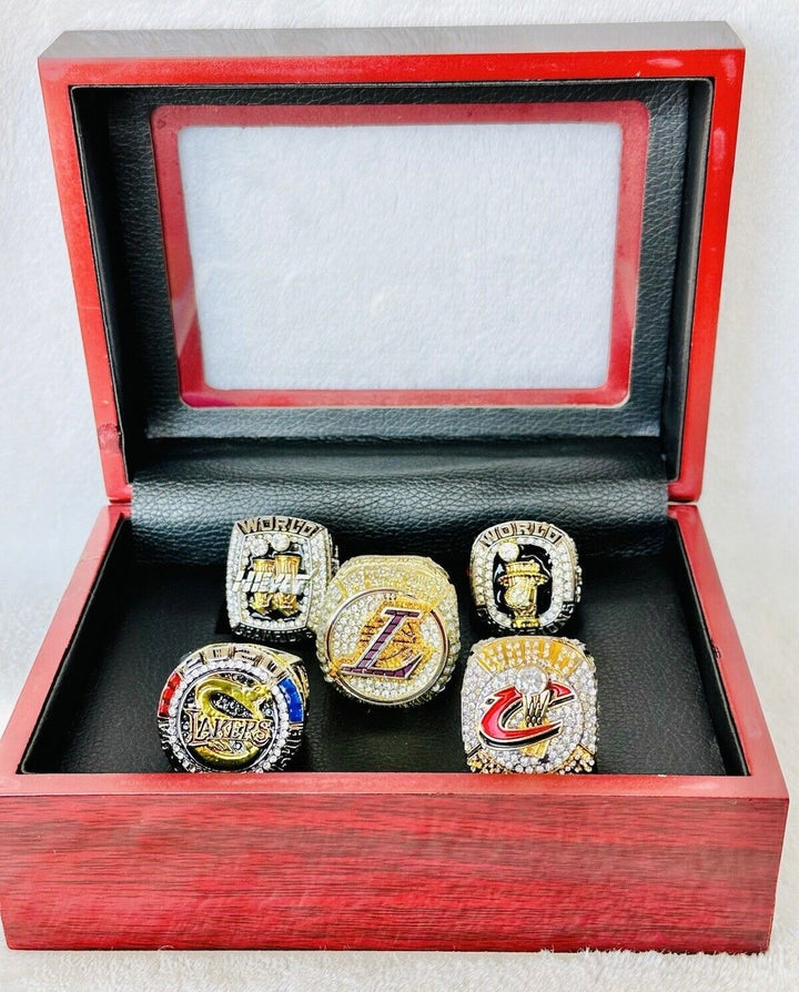 5 PCS Lebron James Ultimate Championship Ring Set with box, US SHIP