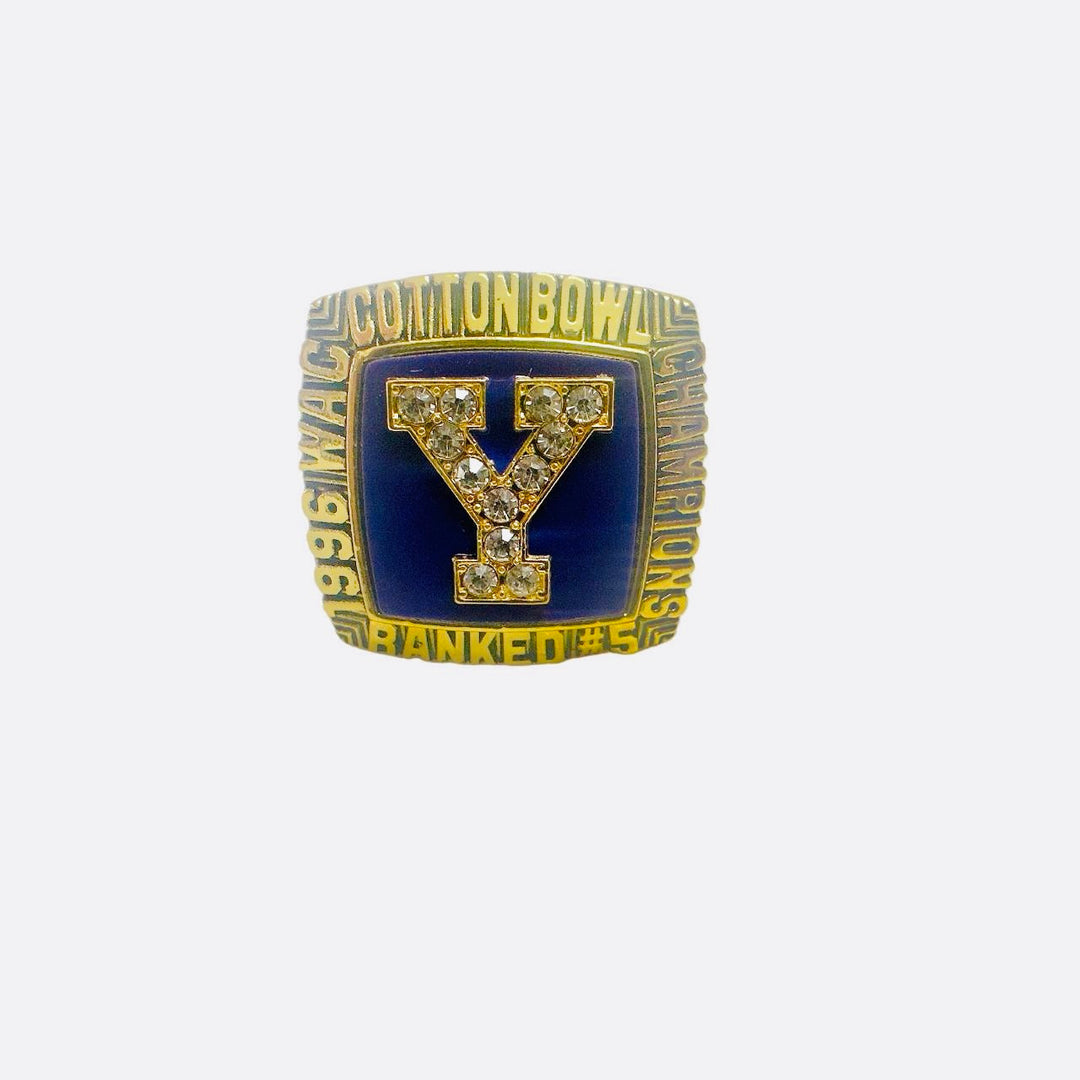 1996 BYU Cougars WAC and Cotton bowl Championship Ring - EB Sports Championship Rings