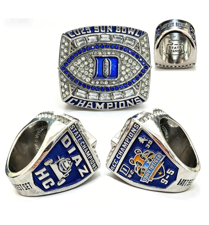 2025 Duke Sun Bowl Championship ring with box