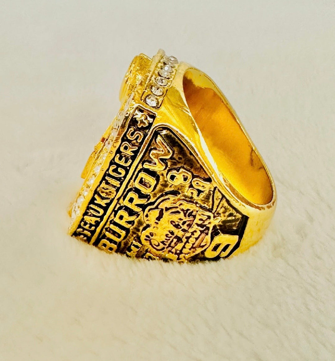 2019 LSU Tigers Burrow National Championship Ring, US SHIP