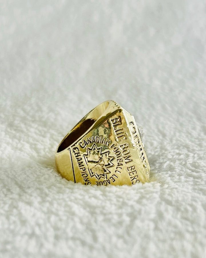 1984 Grey Cup Champions Ring with box Winnipeg Blue Bombers, Canadian Football