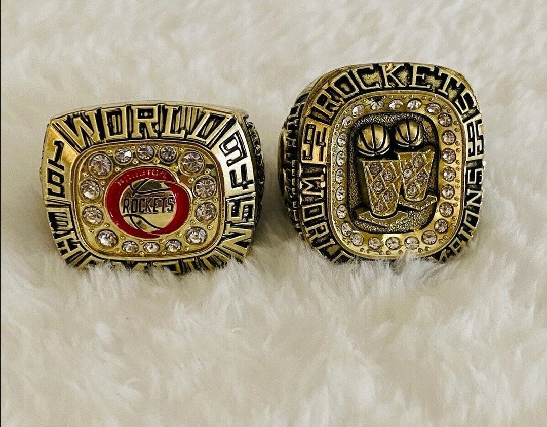 2 PCS Houston Rockets Championship Ring, 🇺🇸 SHIP BACK TO BACK 1994/95