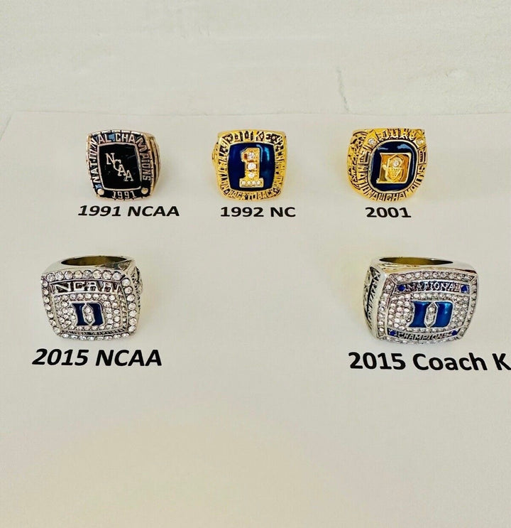Duke Blue Devils National Champions Basketball Rings, Pick your ring
