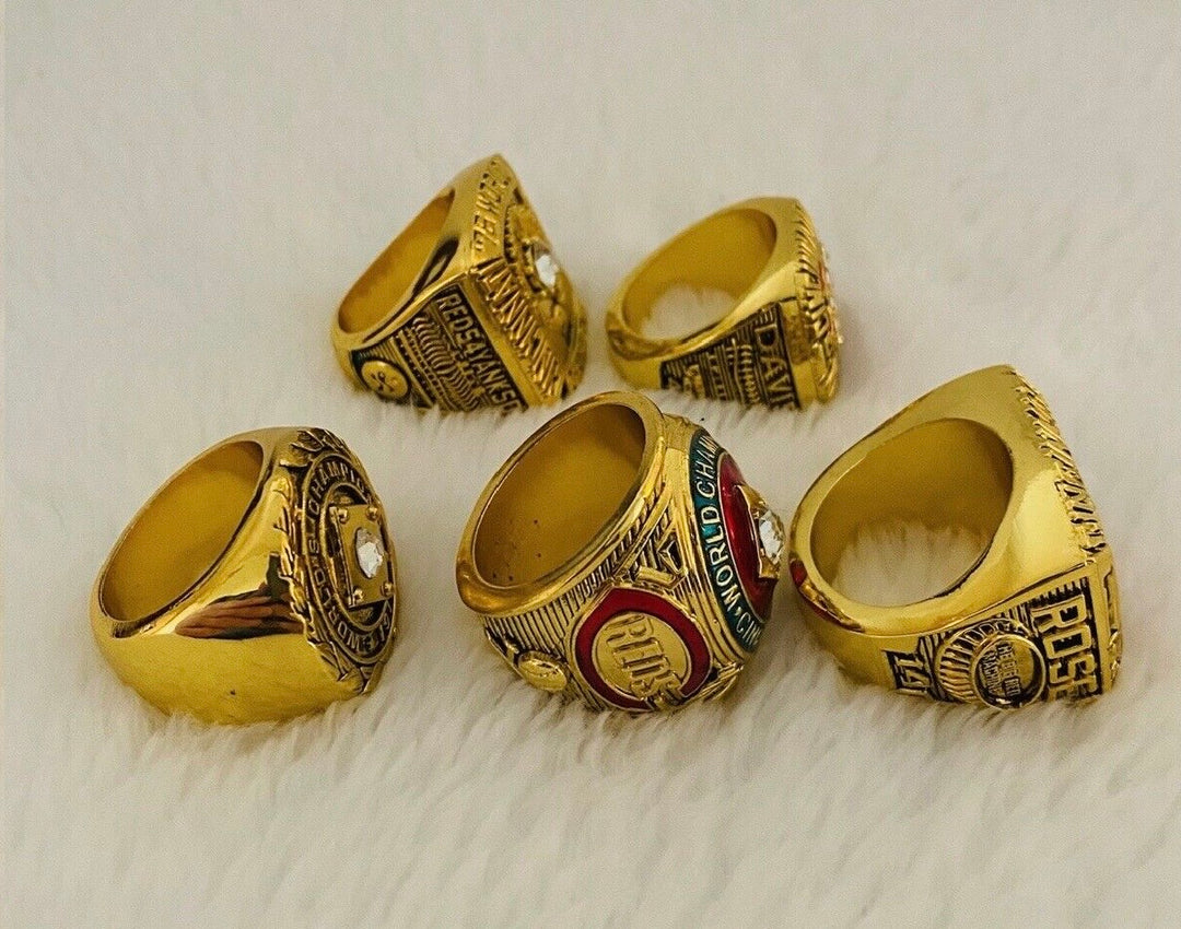 5 PCS CINCINNATI REDS World Series Ring Complete Set with box, US SHIP