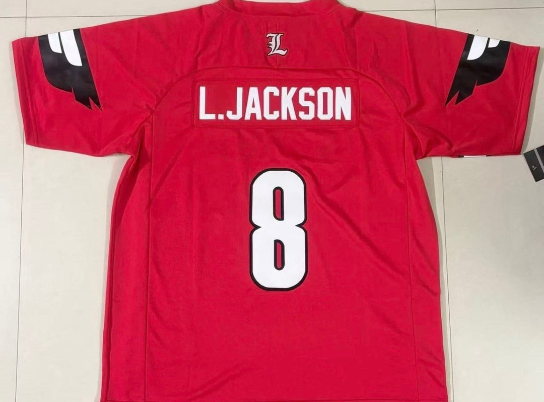 Louisville Cardinals Lamar Jackson Stitched Jersey