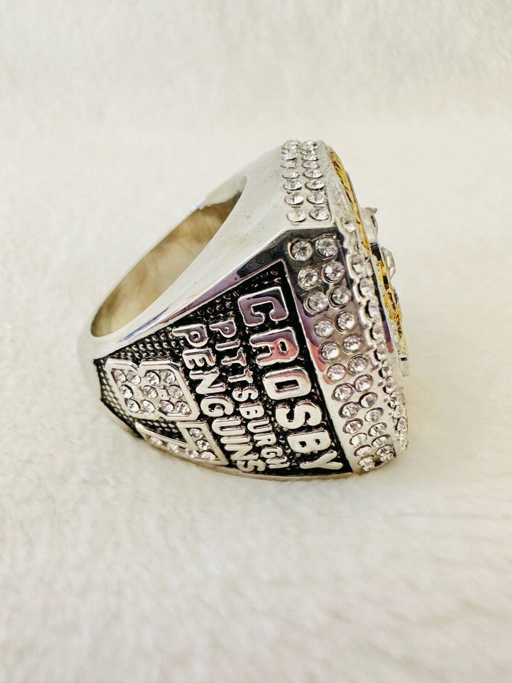 2016 Pittsburgh Penguins  Stanley Cup 18k GP Championship Ring W Box,  SHIP - EB Sports Champion&