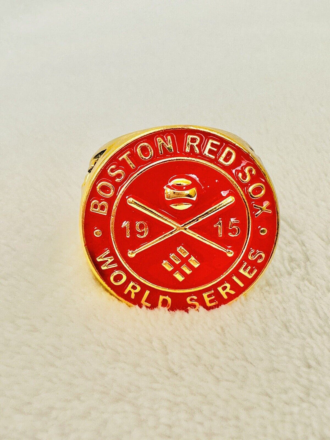 1915 Red Sox World Series 18k Gold Plated Championship Ring W Box,  SHIP - EB Sports Champion&