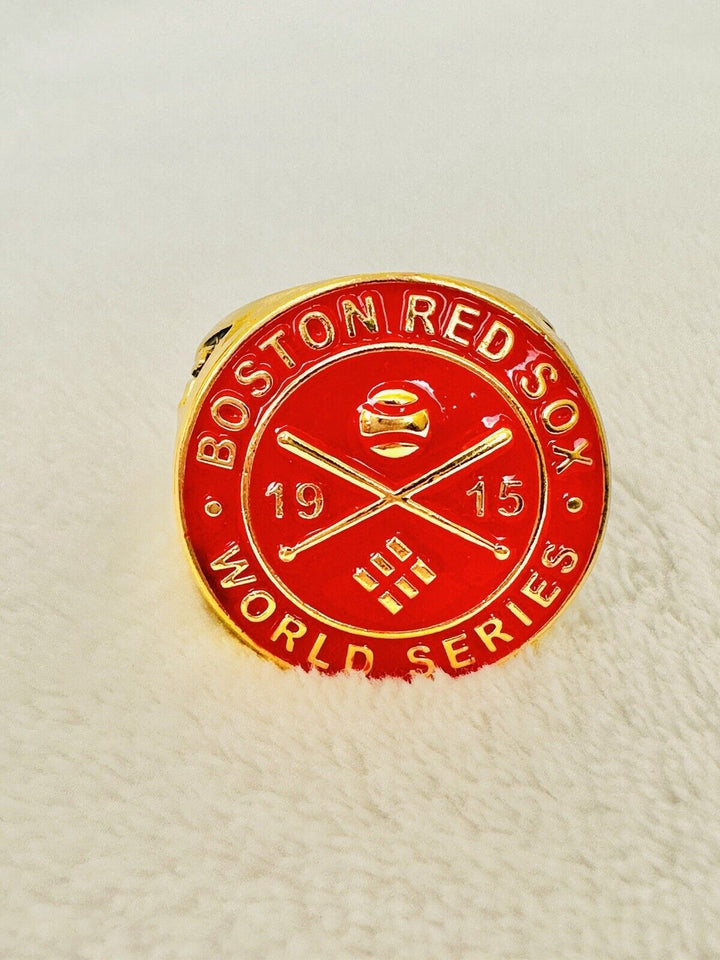 1915 Red Sox World Series 18k Gold Plated Championship Ring W Box,  SHIP - EB Sports Champion&