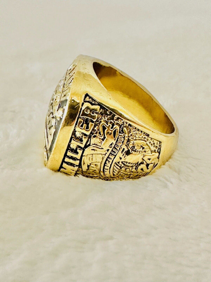2016 Cleveland Indians NL Championship Ring by EBSportsRings.com, featuring intricate design and team insignia.