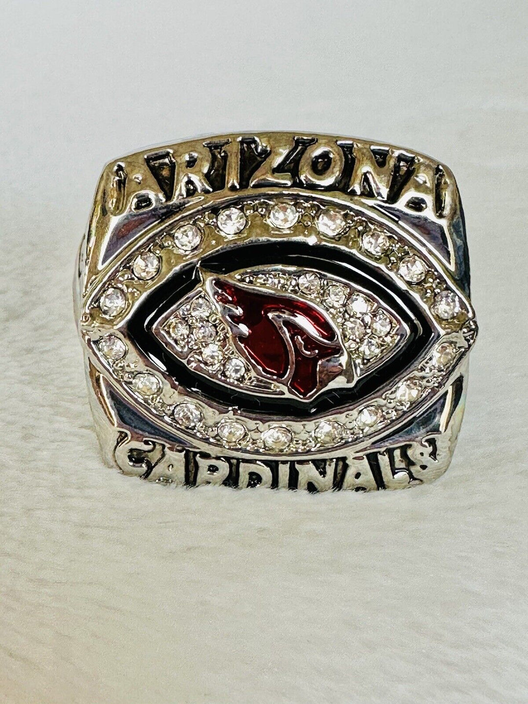 Arizona Cardinals 2009 Super Bowl championship ring with display box, NFL fan memorabilia from EBSportsRings.com