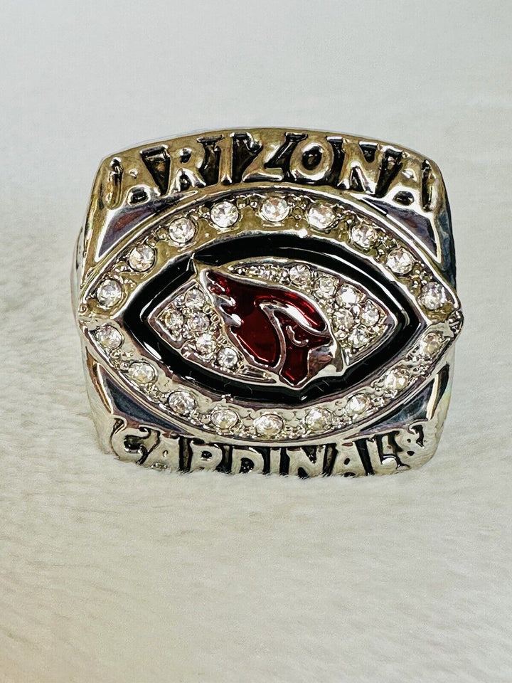 Arizona Cardinals 2009 Super Bowl championship ring with display box, NFL fan memorabilia from EBSportsRings.com