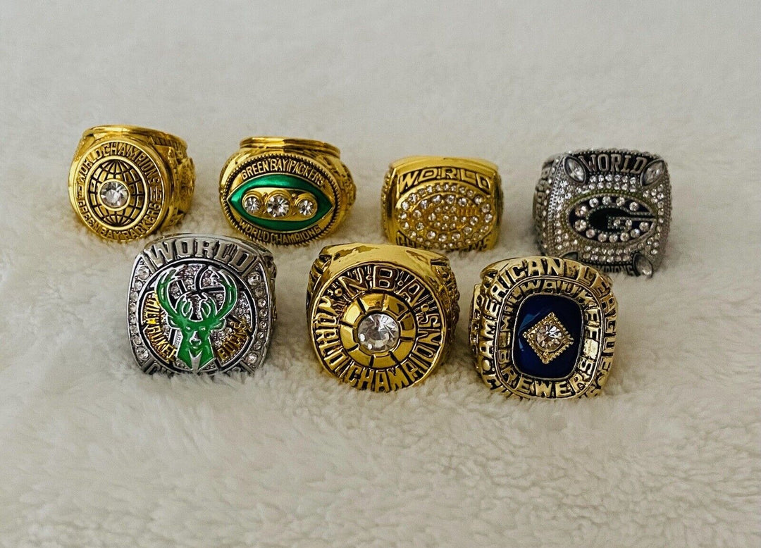 Wisconsin Ultimate Collection Championship Ring SET, US Ship NFL/MLB/NBA - EB Sports Champion&