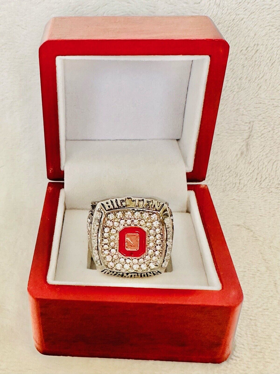 2010 Ohio State NCAA BIG TEN Championship Ring W Box, US SHIP - EB Sports Champion's Cache