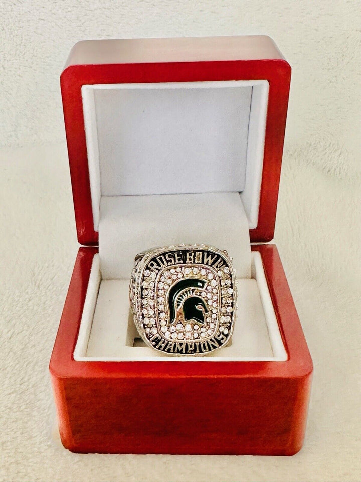 2013 Michigan State Spartans Rose Bowl Ring Championship Ring W Box, US Ship - EB Sports Champion&