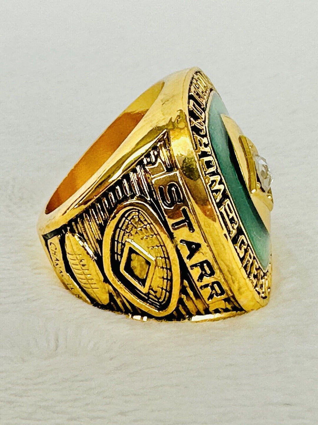 1965 Green Bay Packers Championship Replica Ring W Box, US SHIP - EB Sports Champion&