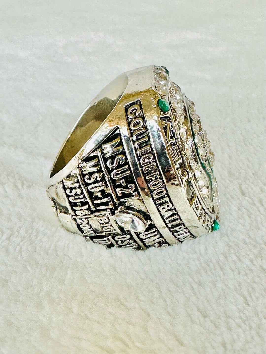 2015 Michigan State Spartans Big Ten Championship Ring W Box, US Ship - EB Sports Champion&